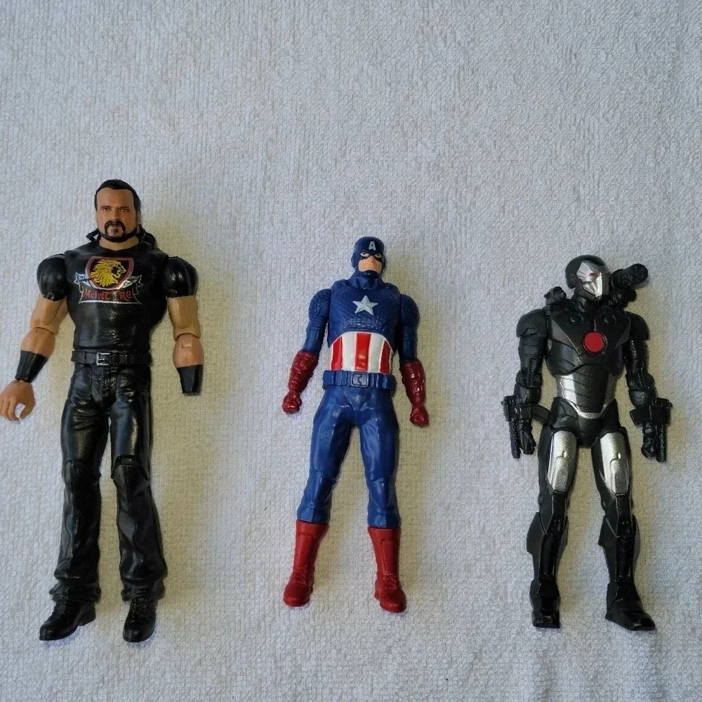 Avengers and a Wrestler Ironman Captain America McIntyre